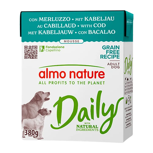 Almo Nature Daily Bacalao Brick Comida Húmeda para Perros ALMO NATURE Mascotas-Ávila