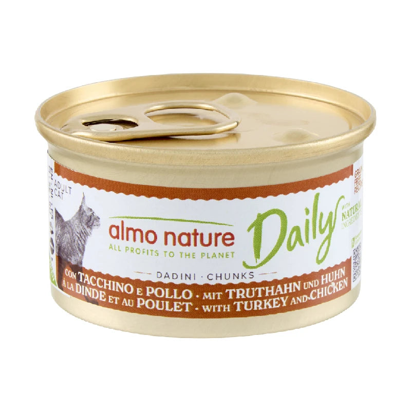 Almo Nature Daily Cat Menú Comida Húmeda para Gatos en Lata 85 g ALMO NATURE Mascotas-Ávila