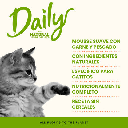 Almo Nature Daily Kitty Menú Mousse en Lata para Gatitos 85 g ALMO NATURE Mascotas-Ávila