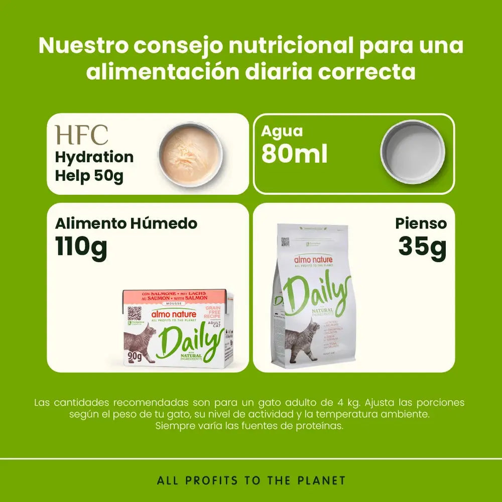 Almo Nature Daily Salmón Brick Comida Húmeda para Gatos ALMO NATURE Mascotas-Ávila