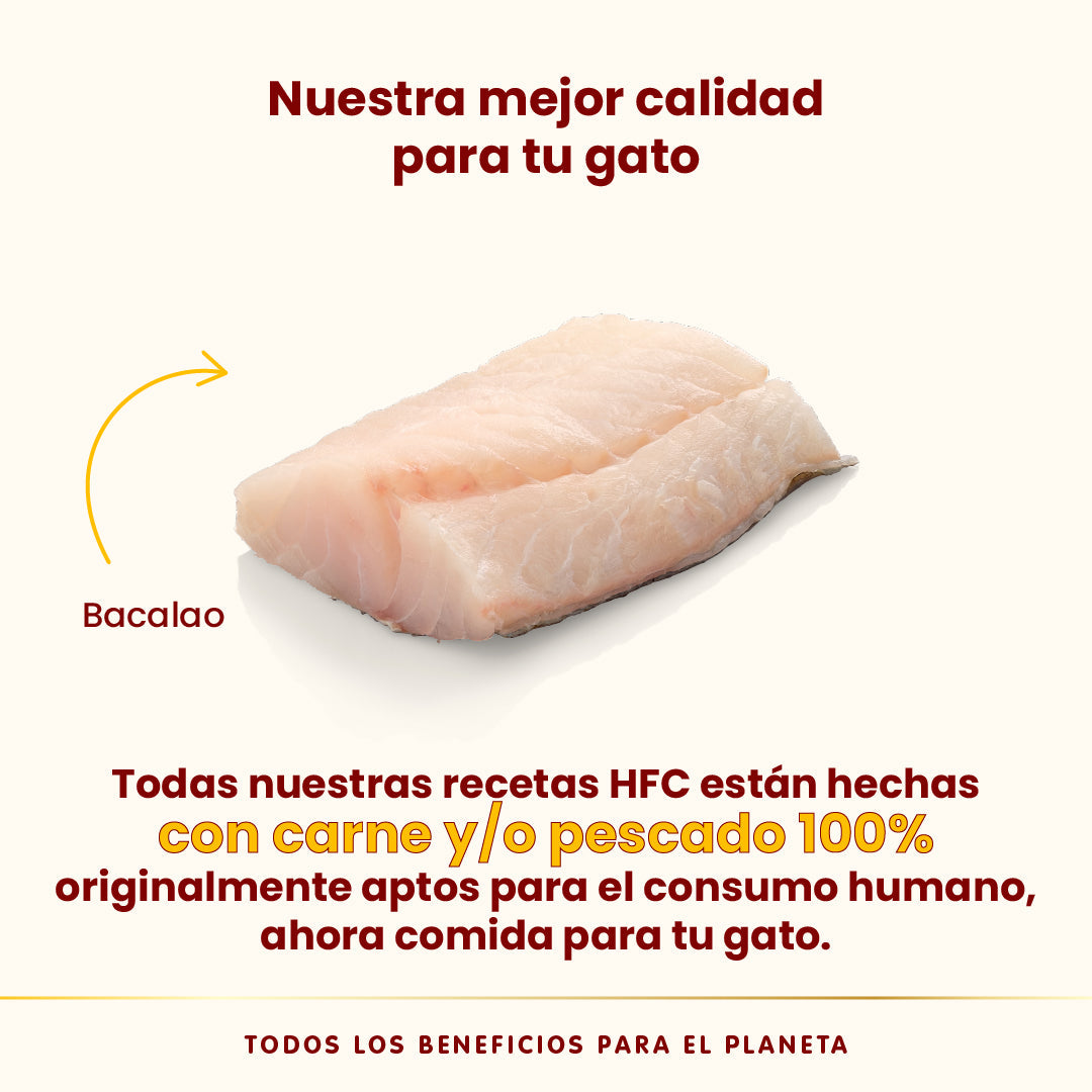 Almo Nature HFC Complete Sterilized Bacalao Tarrina Comida Húmeda para Gatos ALMO NATURE Mascotas-Ávila