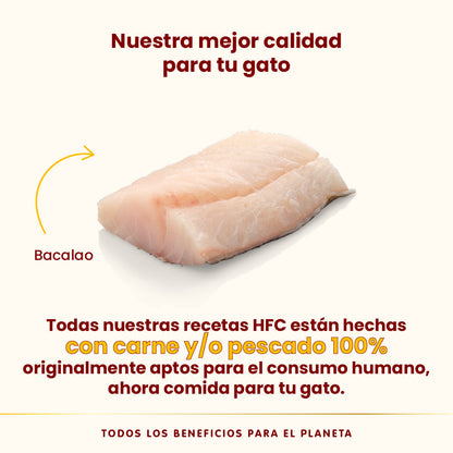 Almo Nature HFC Complete Sterilized Bacalao Tarrina Comida Húmeda para Gatos ALMO NATURE Mascotas-Ávila