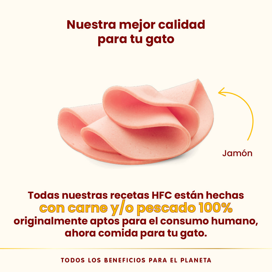 Almo Nature HFC Complete Sterilized Jamón Tarrina Comida Húmeda para Gatos ALMO NATURE Mascotas-Ávila