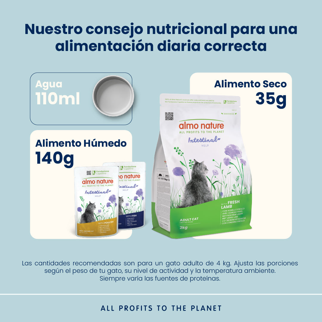 Almo Nature Intestinal Help Cordero Pienso para Gatos ALMO NATURE Mascotas-Ávila