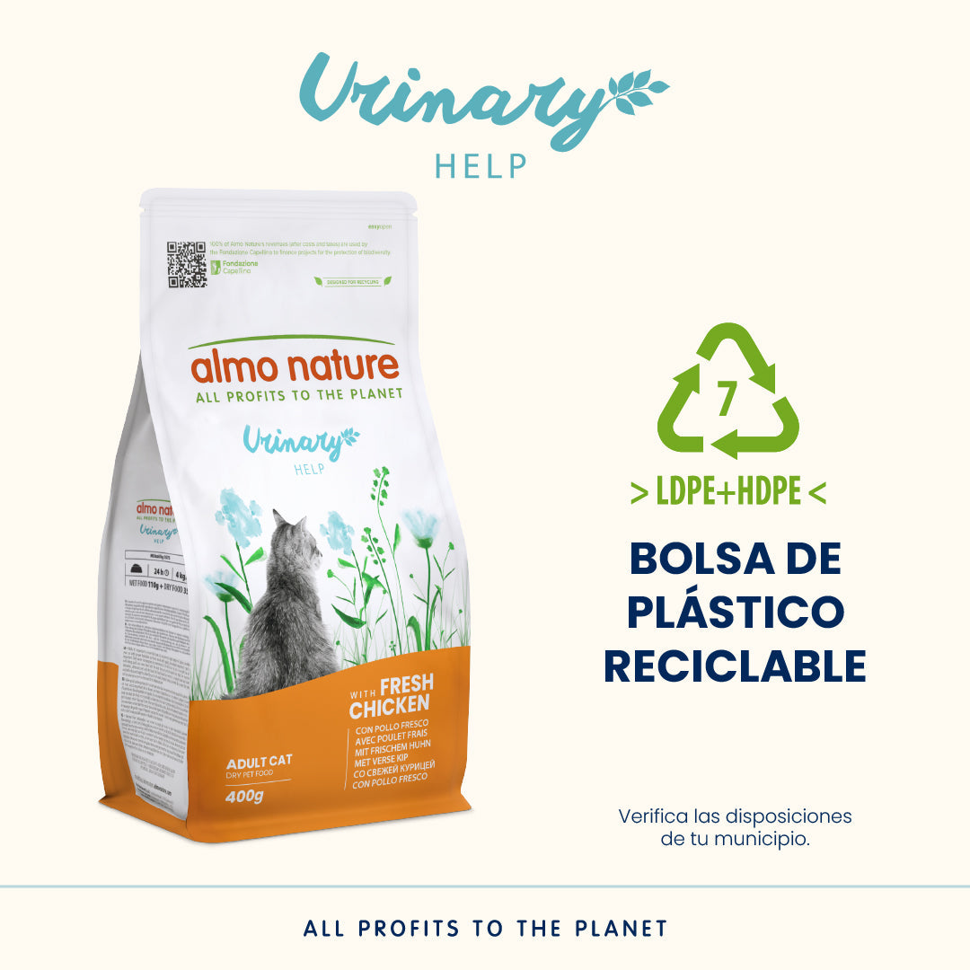 Almo Nature Urinary Help Pollo Pienso para Gatos ALMO NATURE Mascotas-Ávila