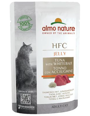 Almo Nature Cat Hfc Pouche Jelly 55Gr Atun Y Anchoas
