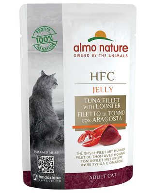 Almo Nature Cat Hfc Pouche Jelly 55Gr Filete De Atun Y Langosta