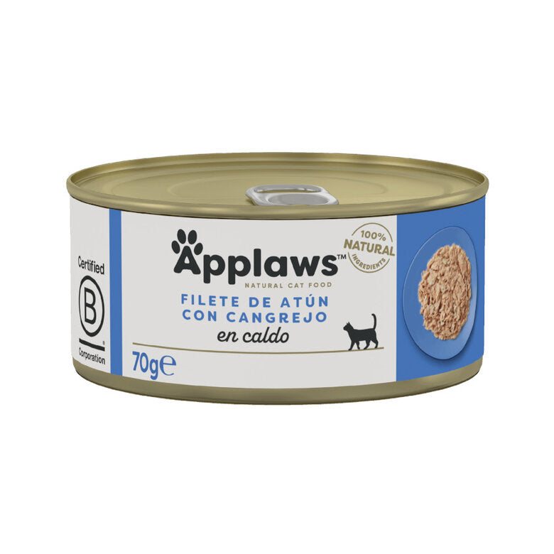 Applaws Atún y Cangrejo 70 g Lata Comida Húmeda para Gatos APPLAWS Mascotas-Ávila