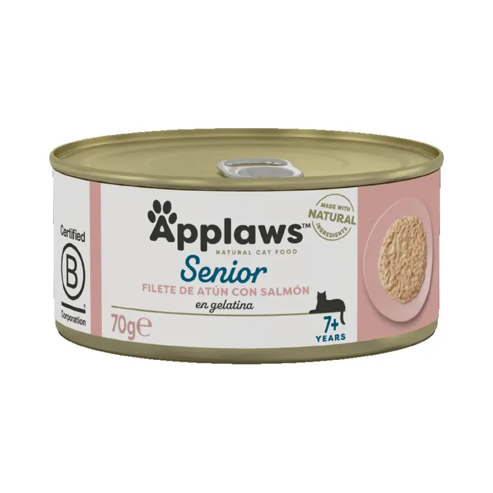 Atún Y Salmón Applaws Comida Húmeda para Gatos Senior Lata Distintos Sabores 70 g APPLAWS Mascotas-Ávila