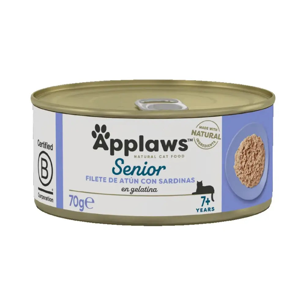 Atún Y Sardina Applaws Comida Húmeda para Gatos Senior Lata Distintos Sabores 70 g APPLAWS Mascotas-Ávila