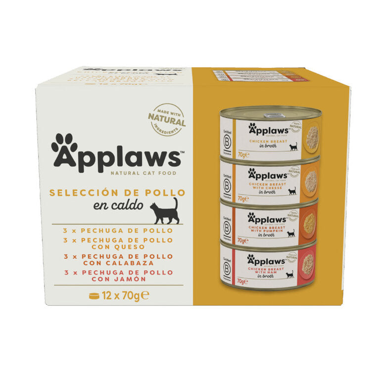 Applaws Pack 12 uds Comida Húmeda Lata para Gatos APPLAWS Mascotas-Ávila