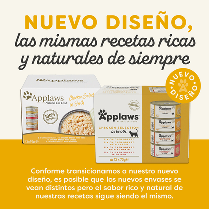 Applaws Pack 12 uds Comida Húmeda Lata para Gatos APPLAWS Mascotas-Ávila