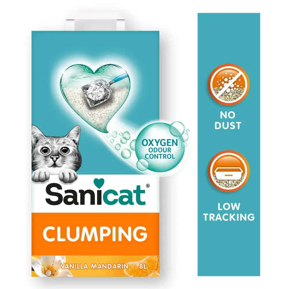 Arena Gato Sanicat Clumping Mandarina 8L SANICAT Mascotas-Ávila