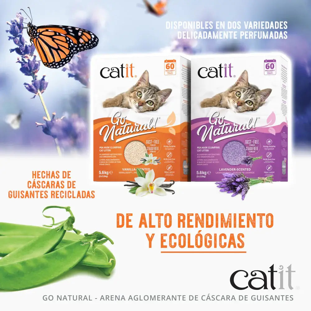 Catit Go Arena Natural Guisante Lavanda 14L 5,6K CATIT