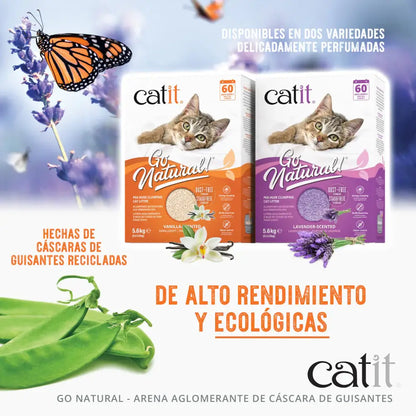 Catit Go Arena Natural Guisante Lavanda 14L 5,6K CATIT