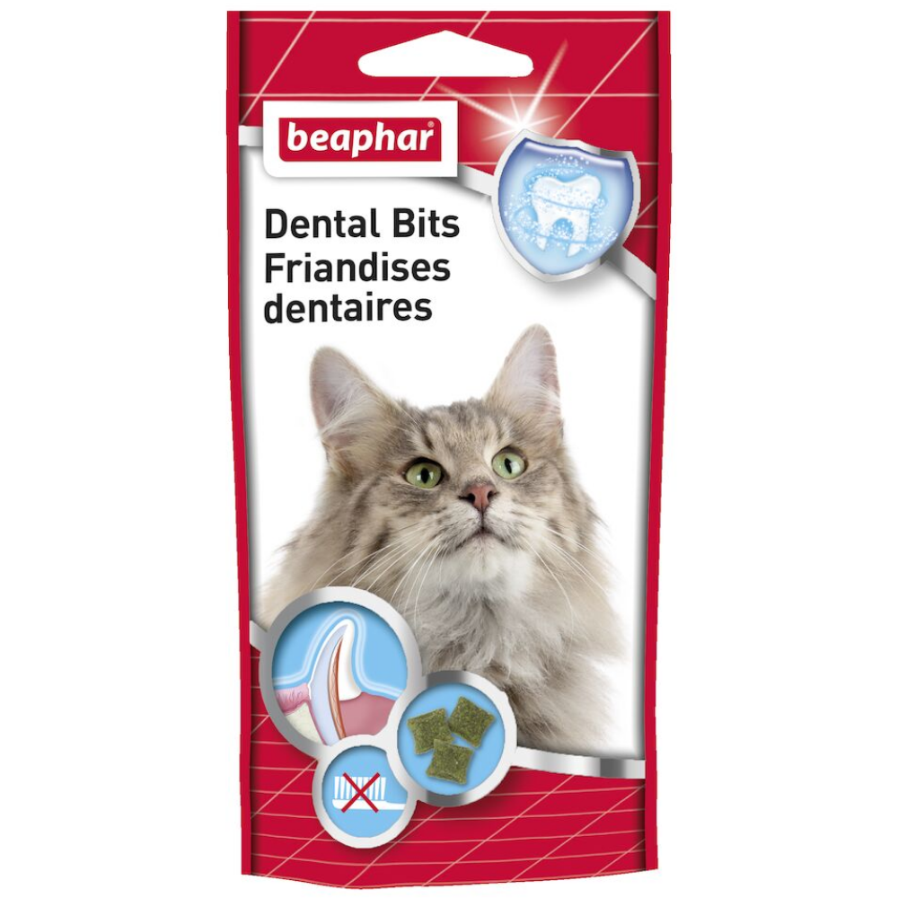 Beaphar Bocaditos Higiene Dental "Cat-A-Dent Bits" Gato 35 g BEAPHAR Mascotas-Ávila
