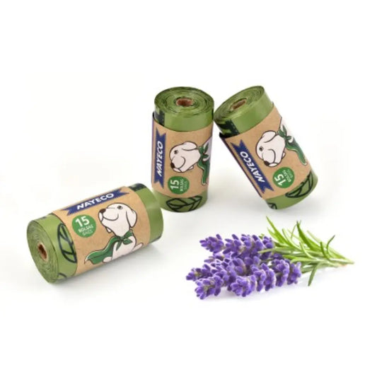 Bolsas Higiénicas Degradable Rollo 15 uds Aroma Lavanda NAYECO Mascotas-Ávila