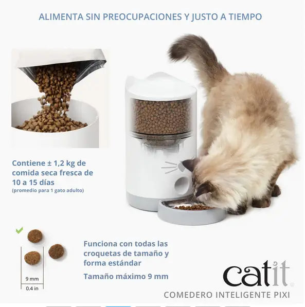 Catit Comedero Inteligente Para Gatos Pixi - Mejor Precio - Mascotas Ávila