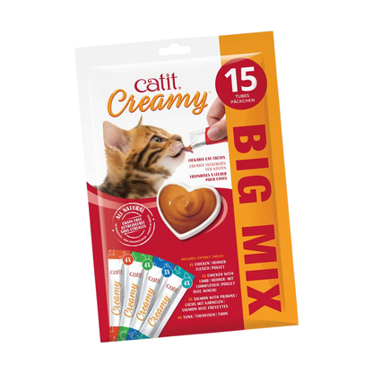 Catit Creamy Snack Surtido Pack 15X10 g CATIT Mascotas-Ávila