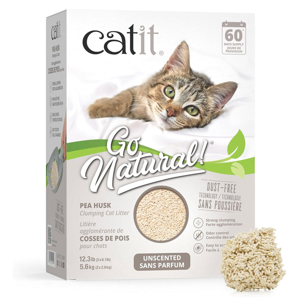 Catit Go Arena Natural Guisante Sin Aroma 14L 5,6 kg CATIT Mascotas-Ávila