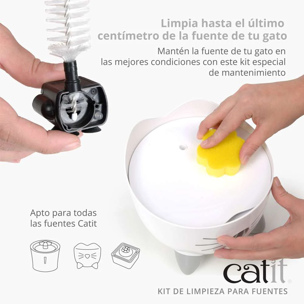 Catit Kit Limpieza Bebederos Fuentes CATIT Mascotas-Ávila