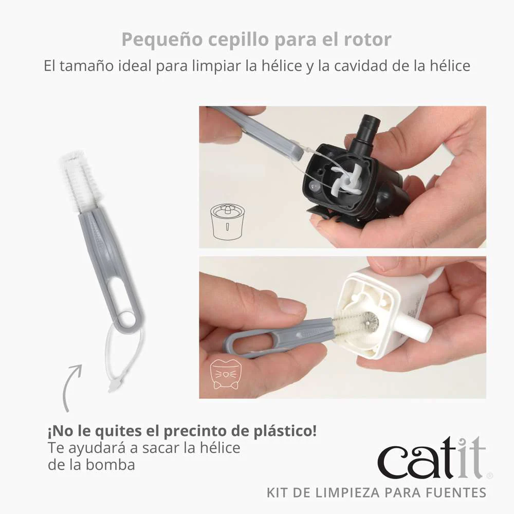 Catit Kit Limpieza Bebederos Fuentes CATIT Mascotas-Ávila