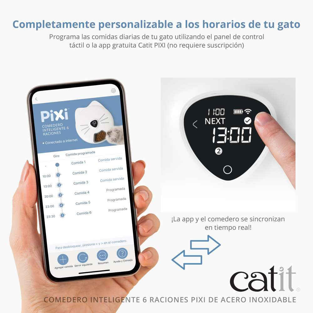 Catit Pixi Comedero Inteligente Para Gatos 6 Raciones CATIT Mascotas-Ávila
