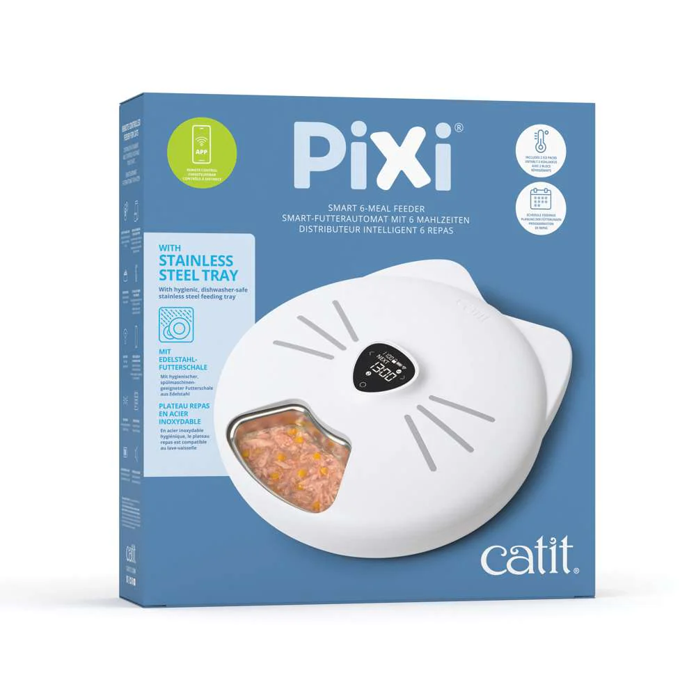 Catit Pixi Comedero Inteligente Para Gatos 6 Raciones CATIT Mascotas-Ávila