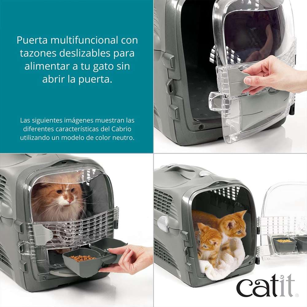Catit Pet Cabrio Transportín Turquesa CATIT Mascotas-Ávila
