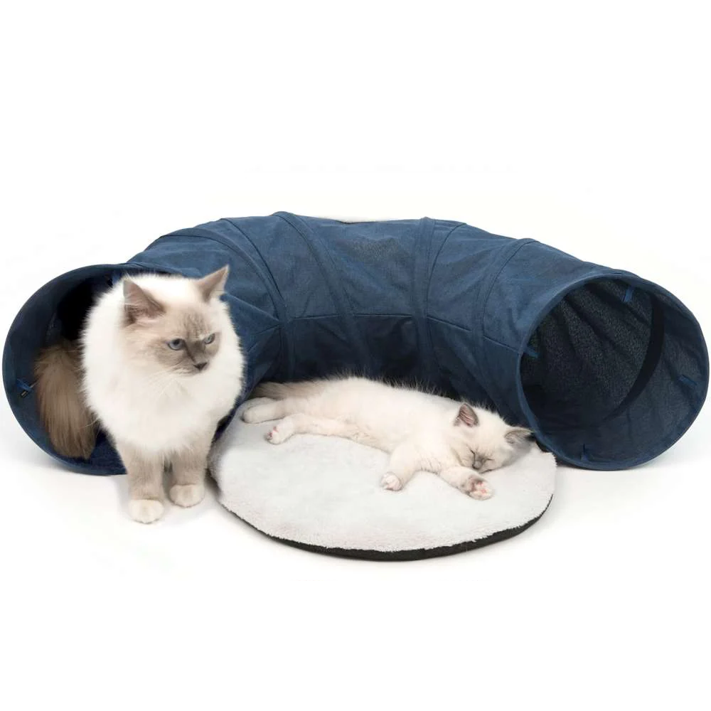 Catit Vesper Túnel Con Cama Azul 68X97X28 cm VESPER Mascotas-Ávila