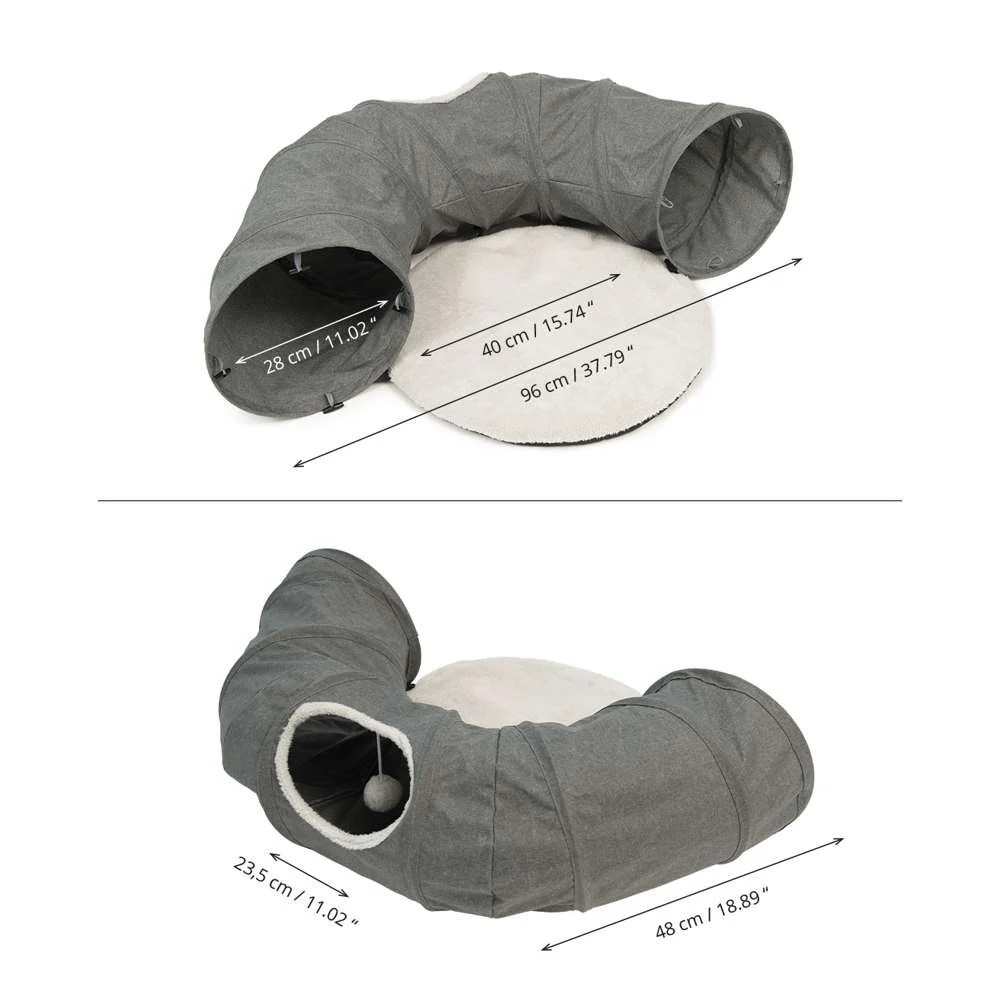 Catit Vesper Túnel Con Cama Azul 68X97X28 cm VESPER Mascotas-Ávila