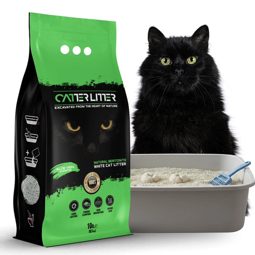 Catter Litter Arena para Gatos Aglomerante Aroma Aloe Vera 10L CATTER LITTER Mascotas-Ávila