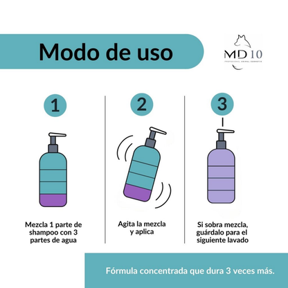 Champú Maltes 300ml Md10 MD10 Mascotas-Ávila