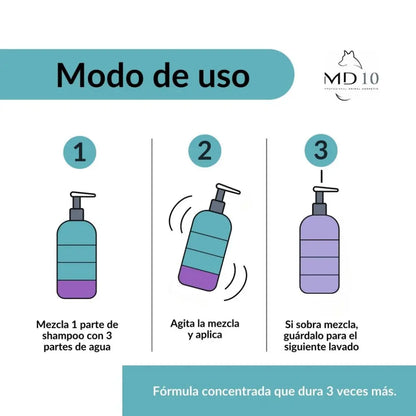 Champú Perro de Agua 300ml Md10 MD10 Mascotas-Ávila