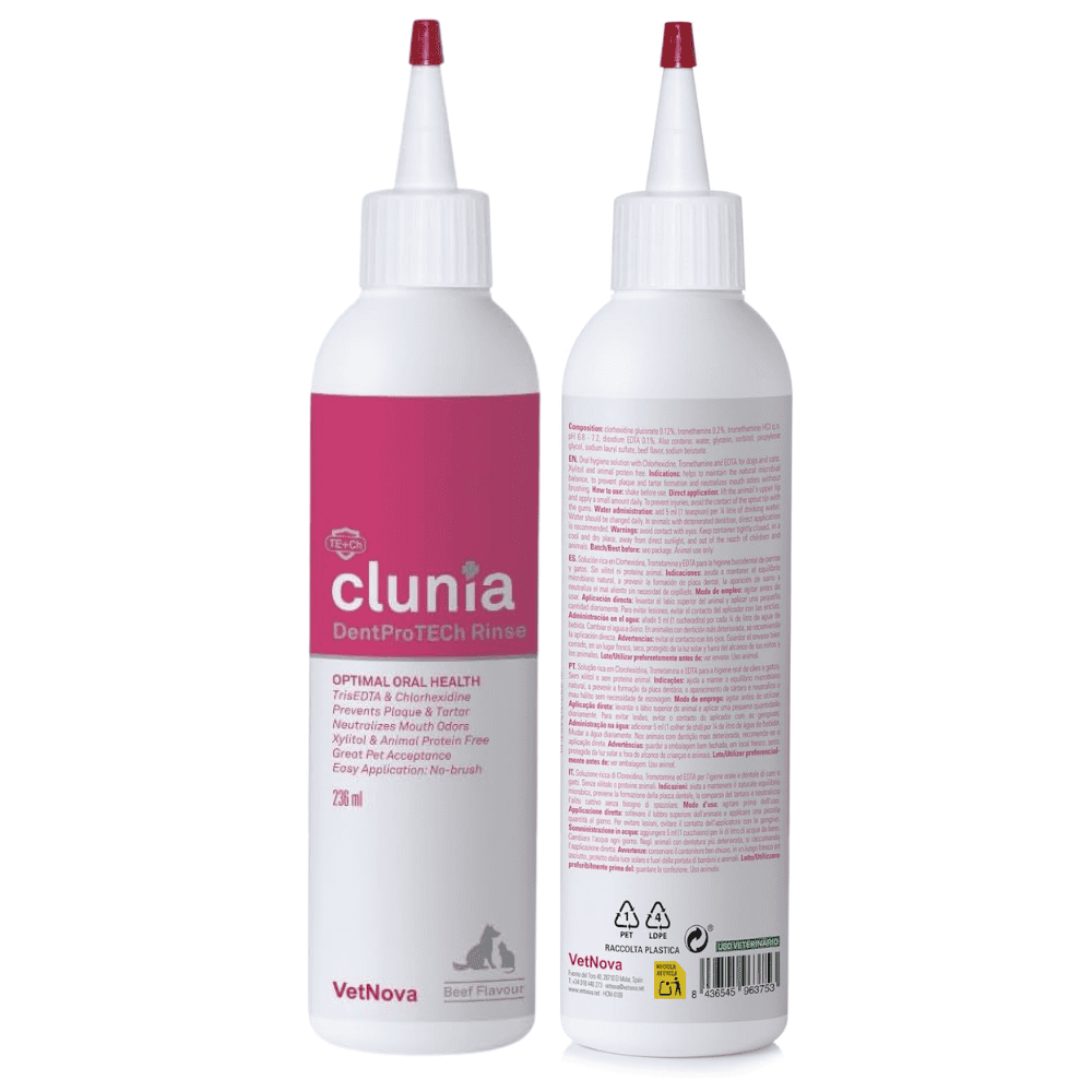 Clunia DentProTECh Rinse Gel Dental para Perros y Gatos VETNOVA Mascotas-Ávila