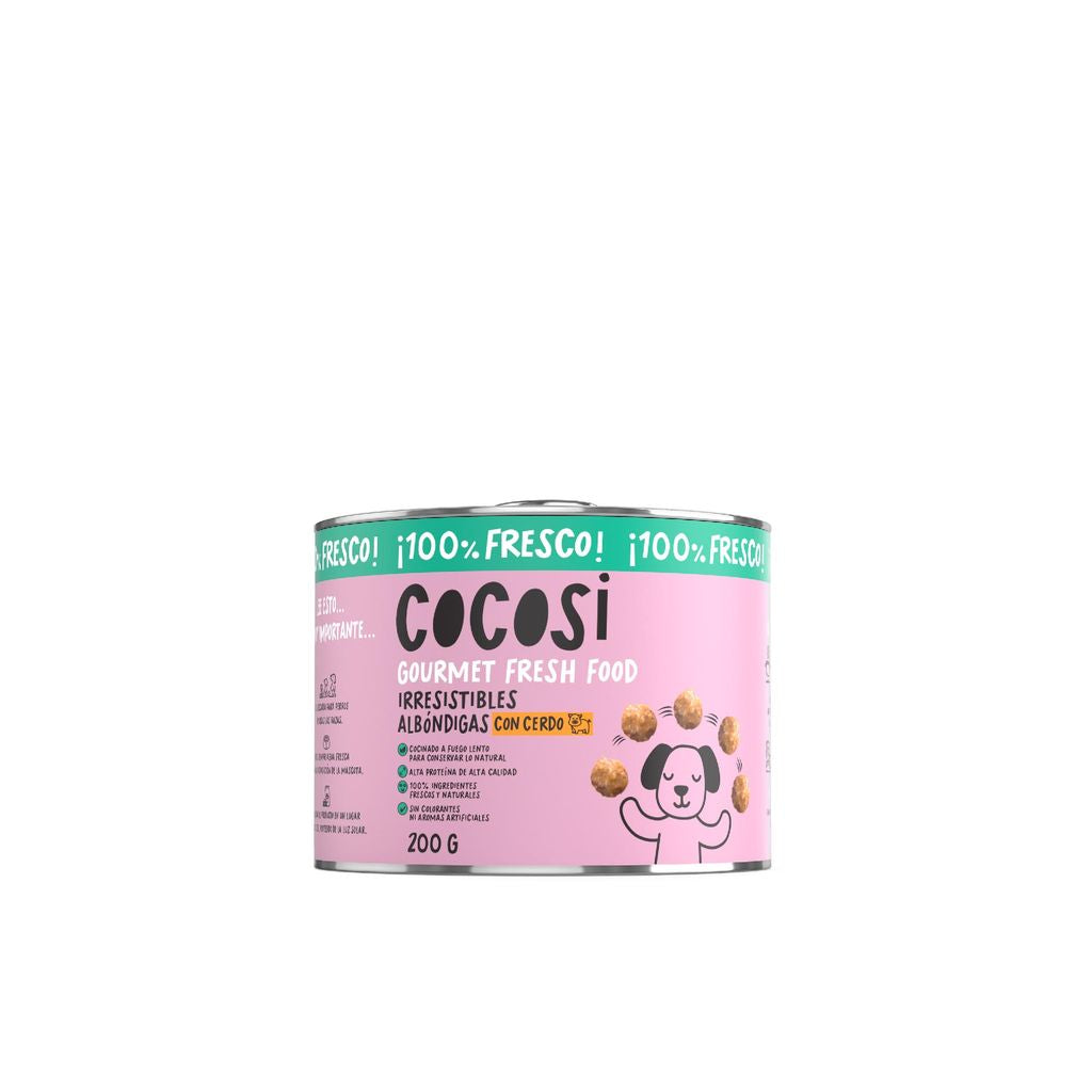 Cocosi Lata de Mini Albóndigas de Cerdo para Perros COCOSI Mascotas-Ávila