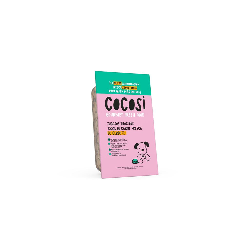 Cocosi Trocitos con Carne 100% Fresca de Cerdo Comida Semihúmeda para Perros COCOSI Mascotas-Ávila