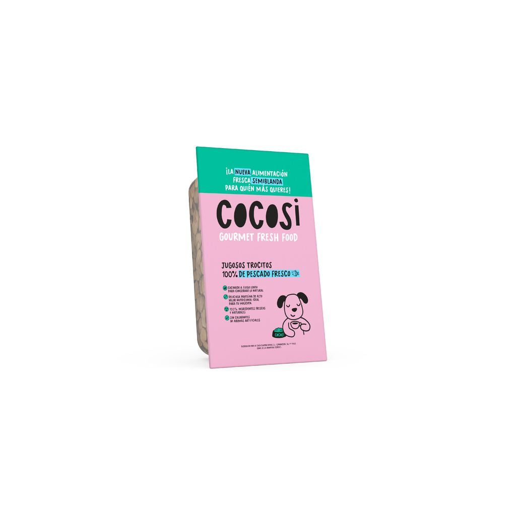Cocosi Trocitos con Carne 100% Fresca de Pescado Comida Semihúmeda para Perros COCOSI Mascotas-Ávila