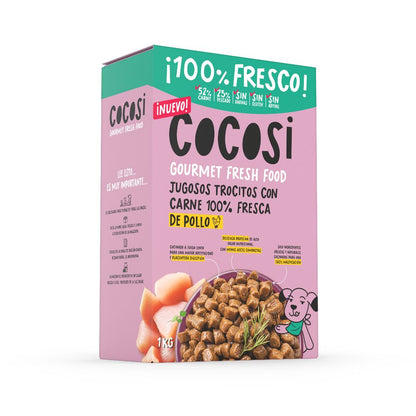 Cocosi Trocitos con Carne 100% Fresca de Pollo Comida Semihúmeda para Perros COCOSI Mascotas-Ávila
