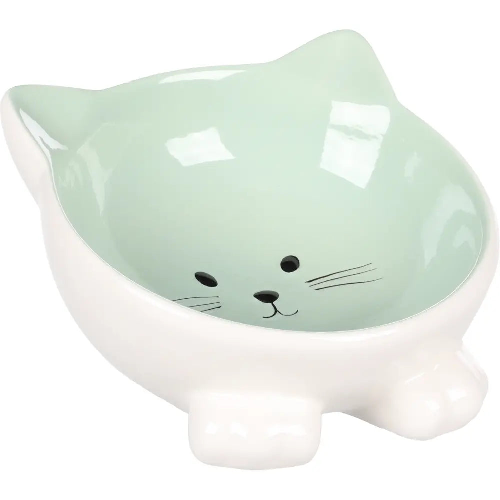 Comedero Gato Ceramica Puzi Verde 125 ml FLAMINGO Mascotas-Ávila