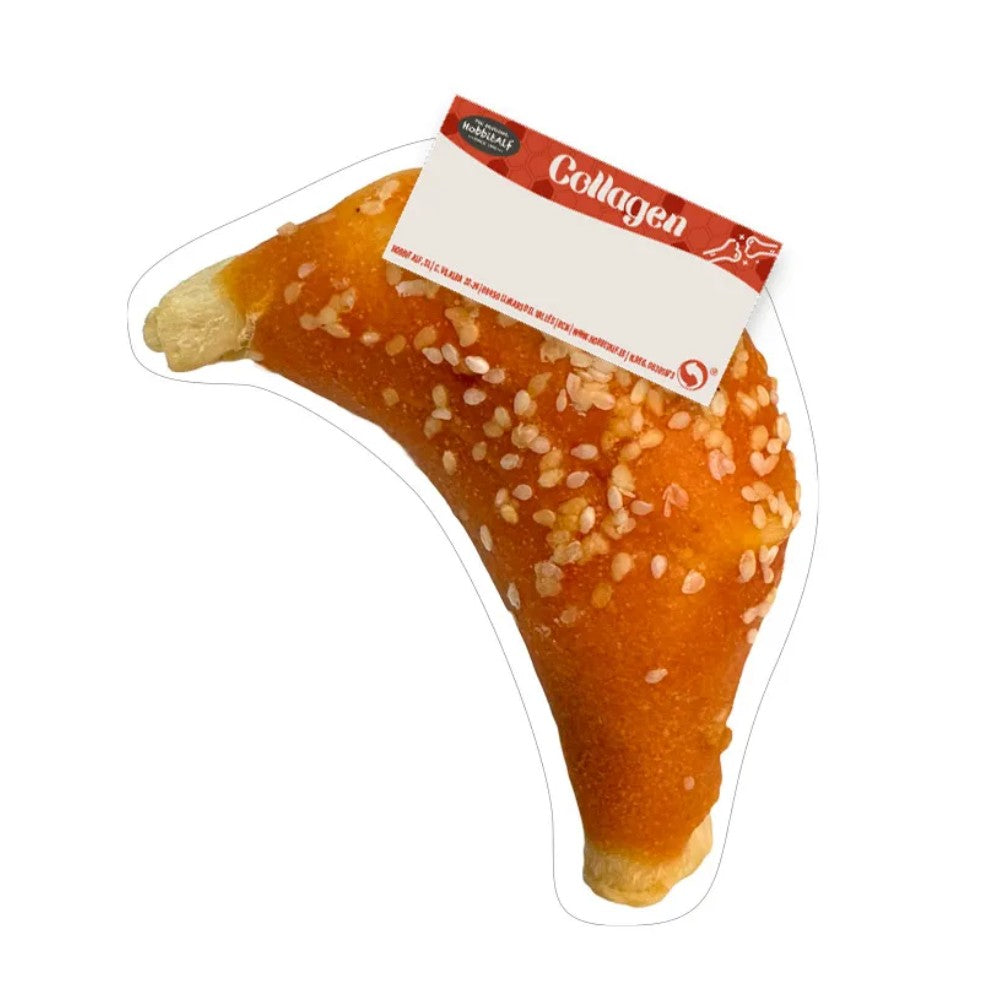 Croissant de Colágeno con Pollo y Sésamo 10 cm - Snack para Perros Hobbit Alf HOBBIT.ALF Mascotas-Ávila