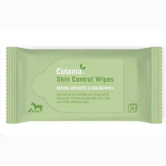Cutania Skin Control Wipes 24 Toallitas VETNOVA Mascotas-Ávila