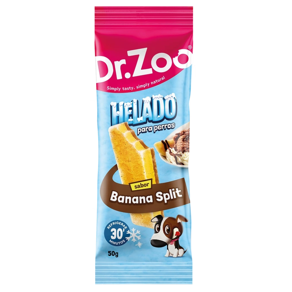 Dr. Zoo Snack Helado Banana Split 50 g para Perros DR. ZOO Mascotas-Ávila