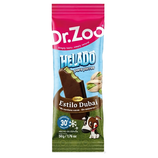 Dr. Zoo Snack Helado Cholate Dubái 50 g para Perros DR.ZOO Mascotas-Ávila