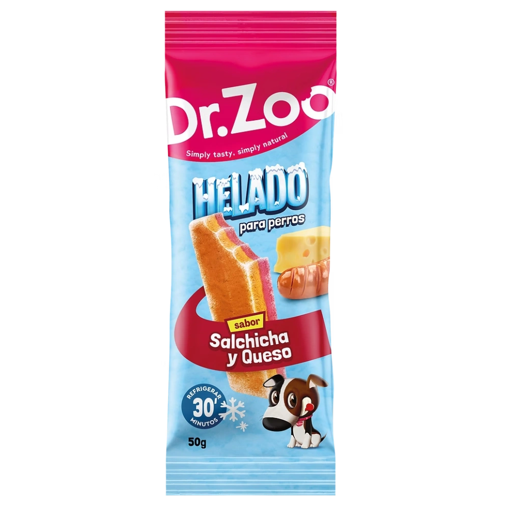 Dr. Zoo Snack Helado Salchicha y Queso 50 g para Perros DR. ZOO Mascotas-Ávila