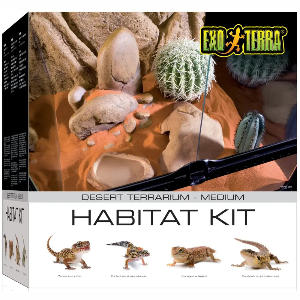 Exo Terra Habitat Kit Desertico 60 L Med 45X45X45 EXOTERRA Mascotas-Ávila