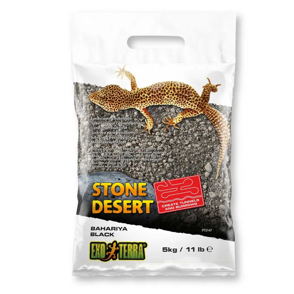 Exo Terra Sustrato Bahariya Black Stone Desert 5 kg EXOTERRA Mascotas-Ávila