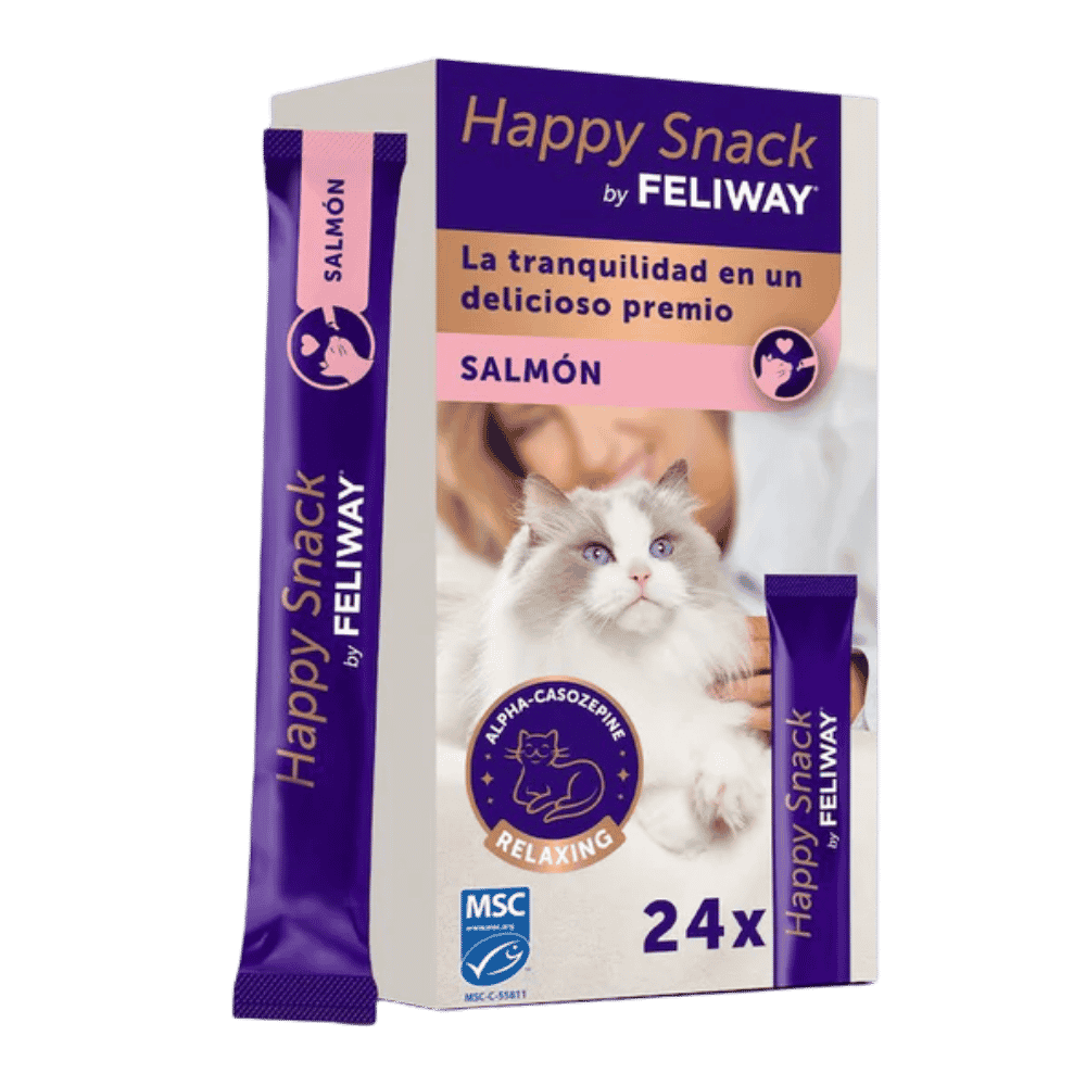 Feliway Happy Snacks Relajantes para Gatos Salmón CEVA Mascotas-Ávila