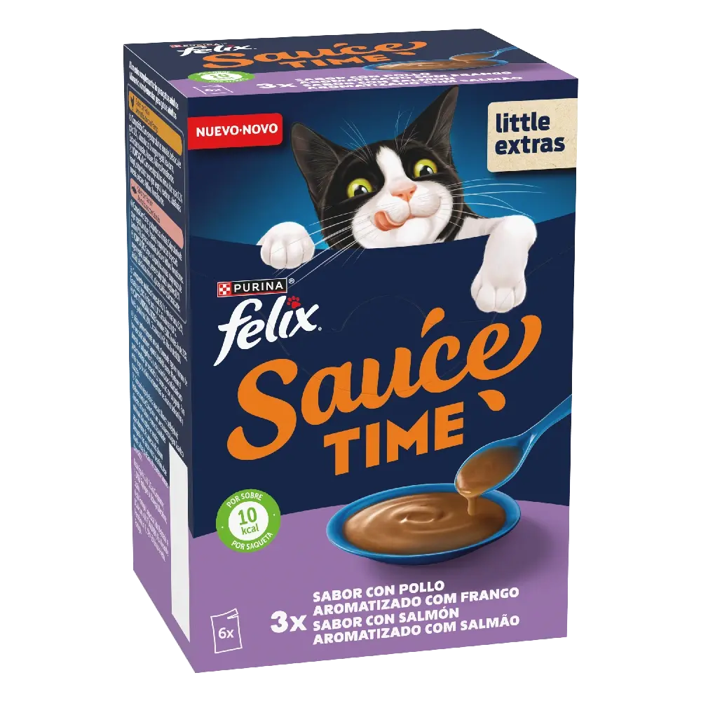 Felix Soup Time Original Sopa Mixta Comida Húmeda para Gatos Felix Mascotas-Ávila