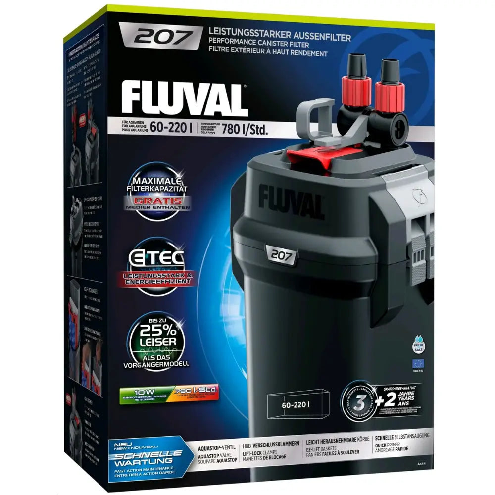 Filtro Exterior Fluval 207 (Acuarios 60 A 220L.) FLUVAL Mascotas-Ávila